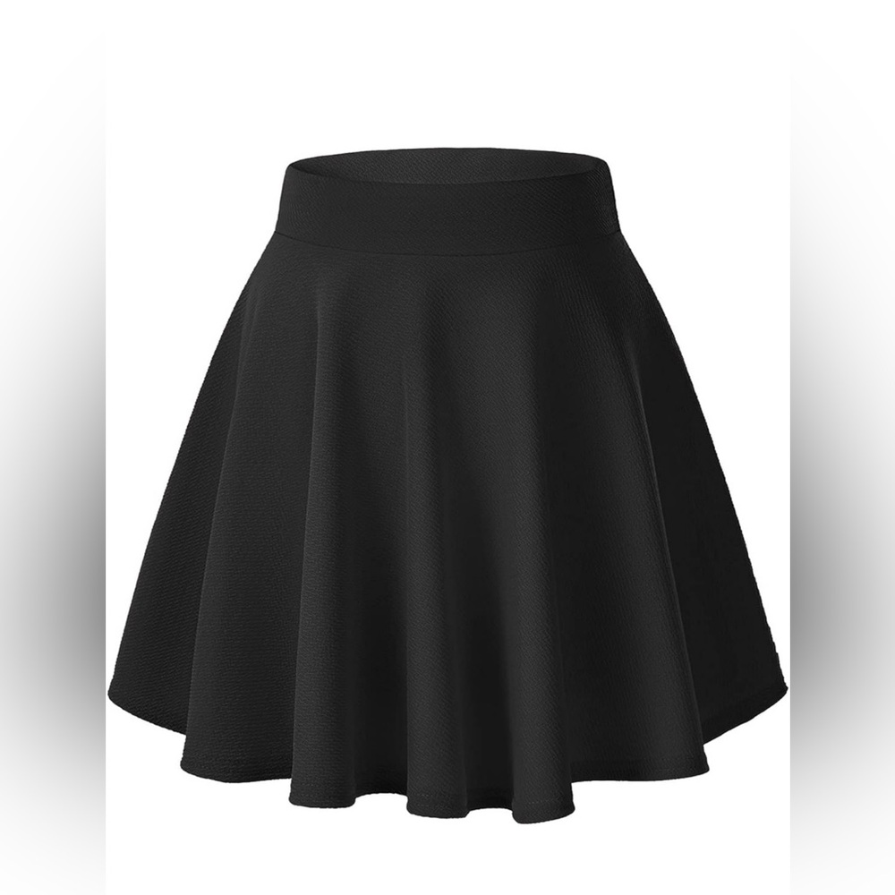 Urban CoCo Women's Basic Versatile Stretchy Flared Casual Mini Skater Skirt